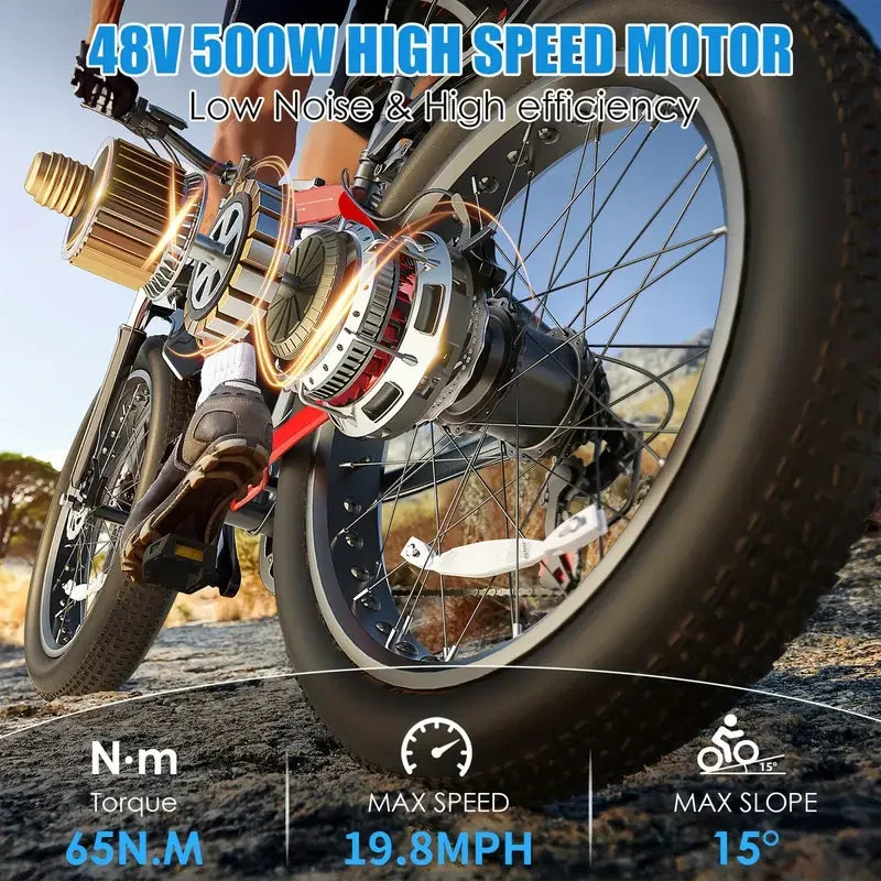 500W Motor 7-Speed Electric Bike