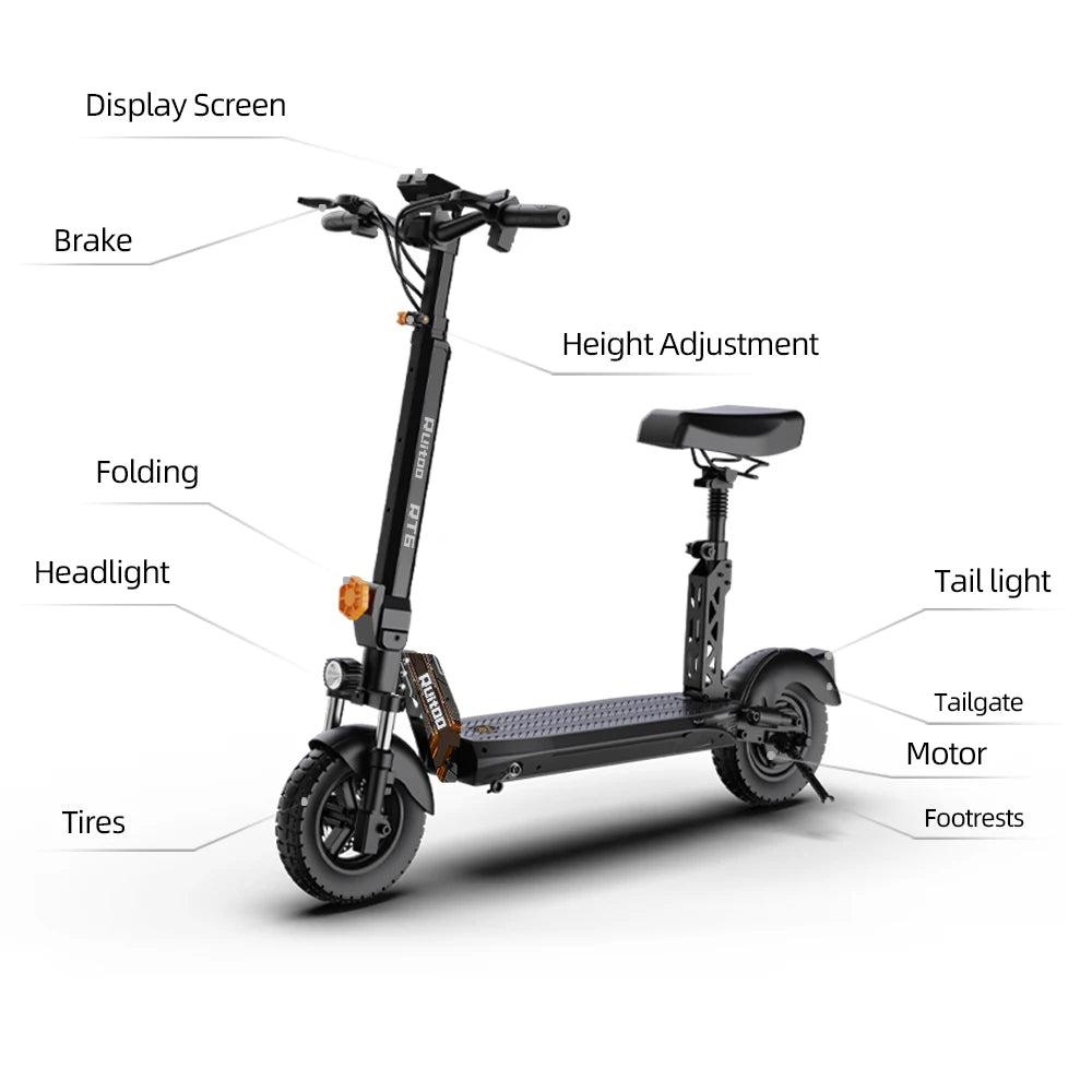 RuiToo RT6 1000W Powerful Electric Scooter