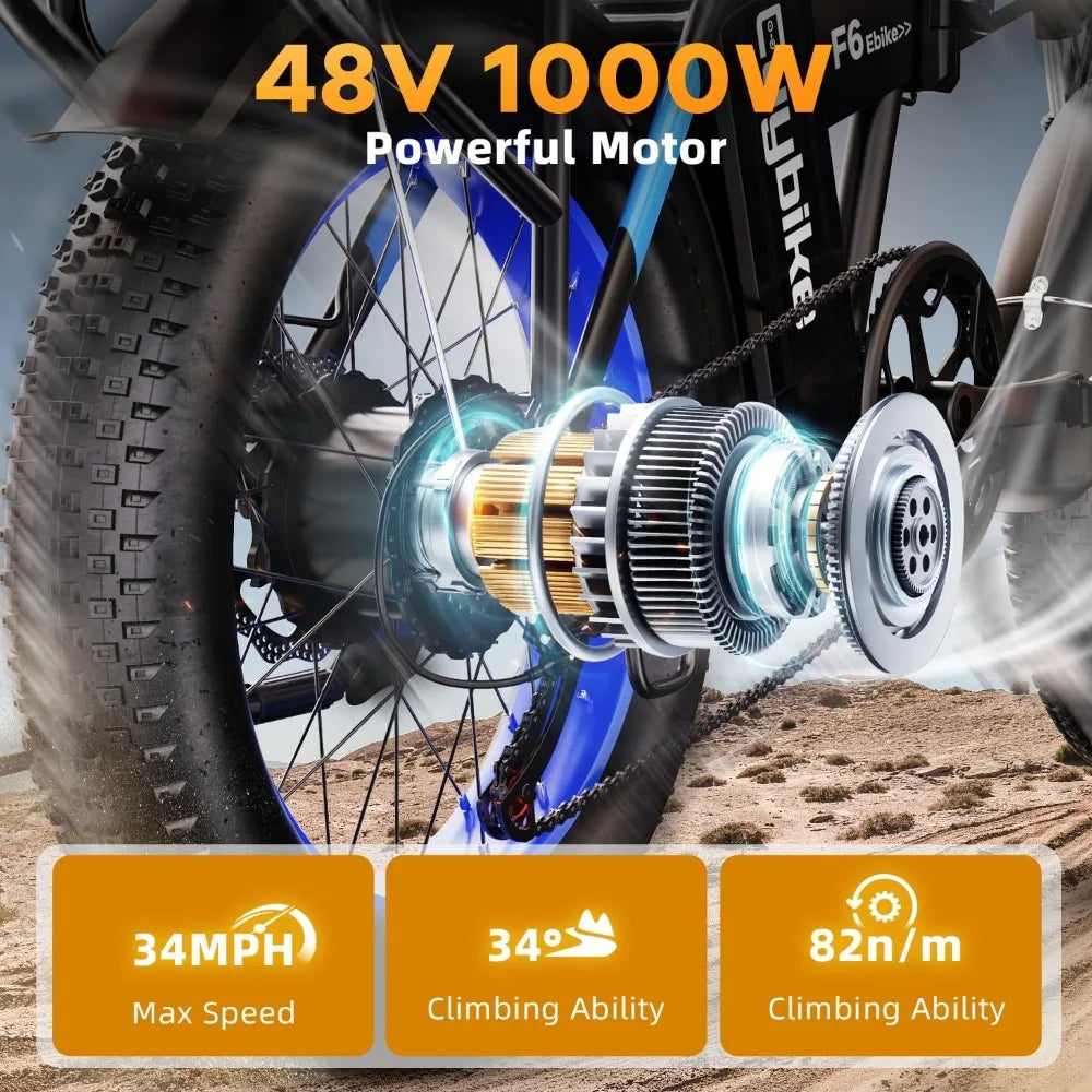 Euybike 1000W Folding Electric Bike