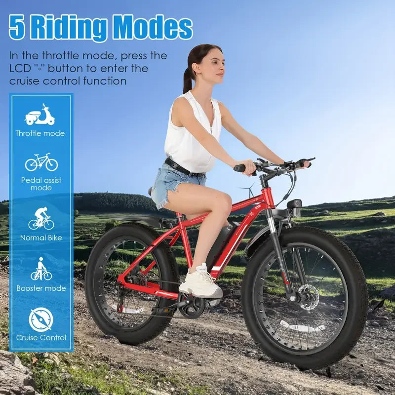 500W Motor 7-Speed Electric Bike