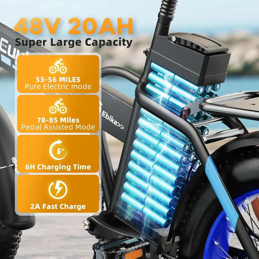 Euybike 1000W Folding Electric Bike