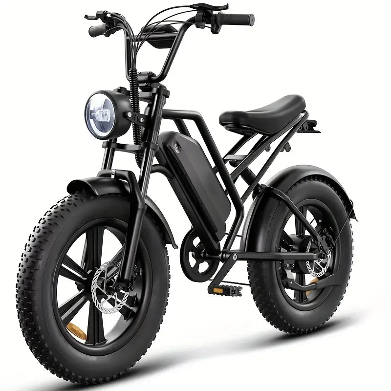 48V/18AH Battery 700W Motor, 20" Fat Tire Electric Bike